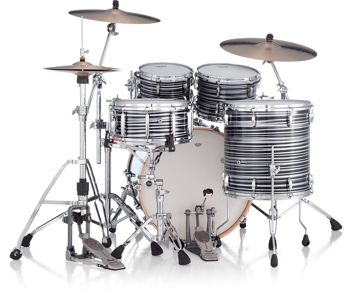 Masters Maple Gum Stage 22 GYROLOCK-l Black Oyster Swirl