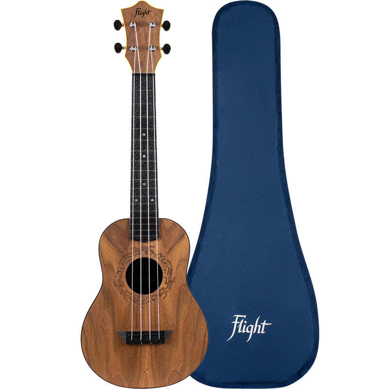 Tuc50 Travel Concert Ukulele - Notenhout