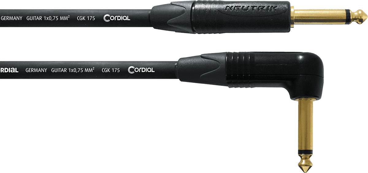 Cable Guitare Jack  Droit -coud 3 M