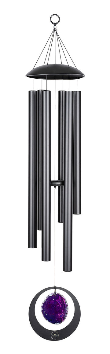 Chimes Sonic Energy Agate 50" Noir 432Hz
