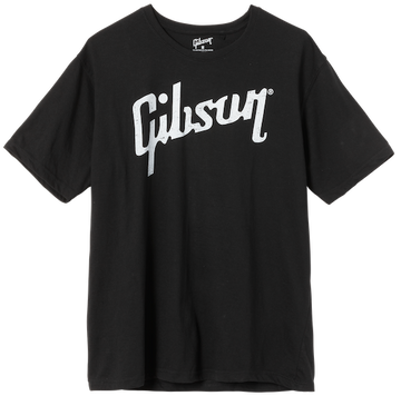 "XL" Lifestyle Distressed Gibson Logo T Black