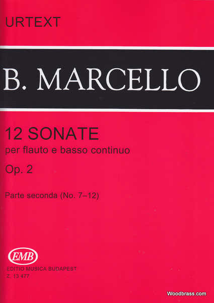 Marcello B. - Sonate (12) Op. 2 Vol. 2 - Flute et Piano