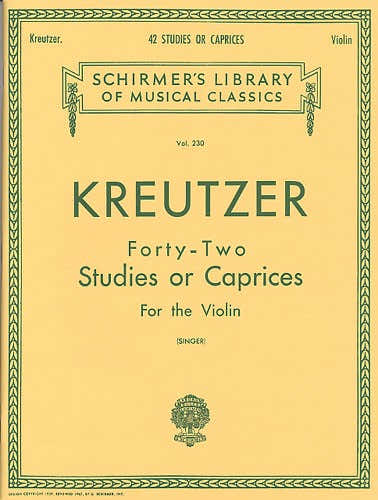 Rodolphe Kreutzer FORTY-two Studies Or Caprices - Violin