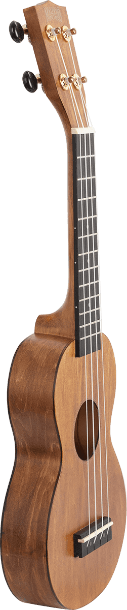 Ukelele Sopraan Slim Natuurlijk Satijn + Hoes