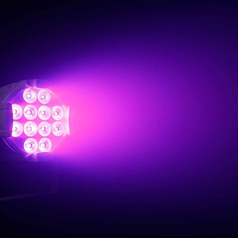 Studio PAR 64 CAN RGBWA + UV 12 W WH - PAR-projector 12 W LED RGBWA + UV 12 W Witte Behuizing