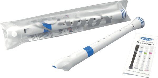 Nuvo Flute à Bec Soprano Blanche et Bleue