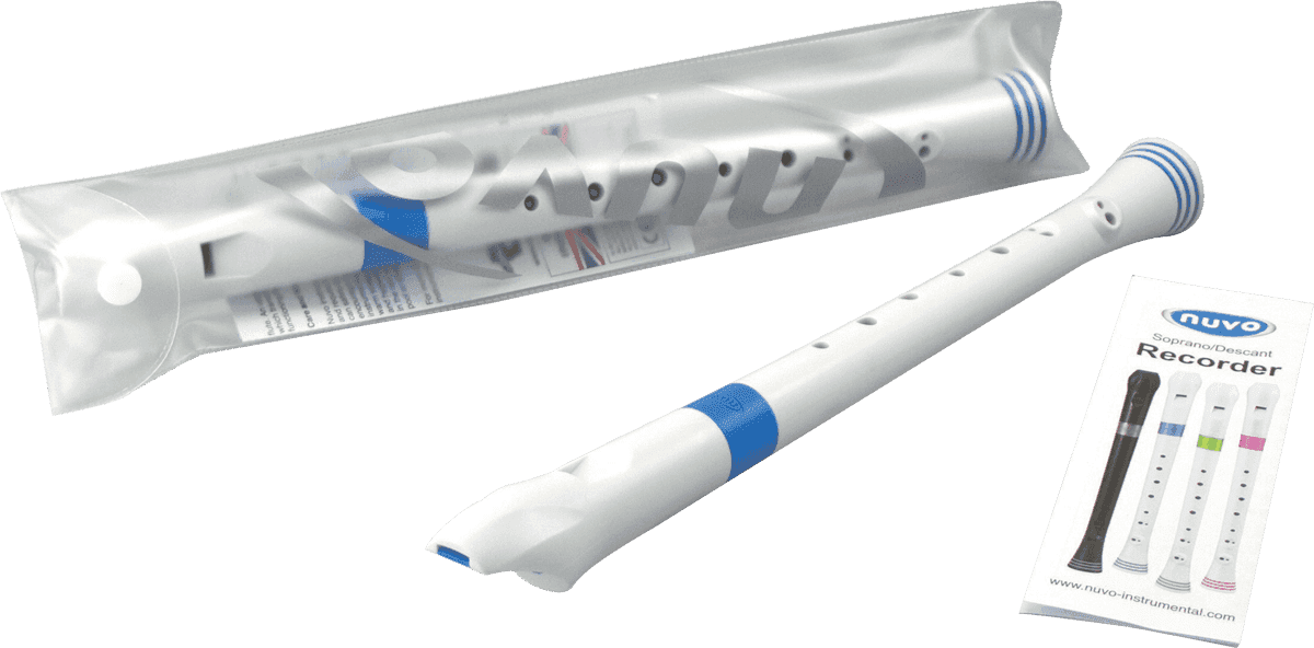 Flute à Bec Soprano Blanche et Bleue