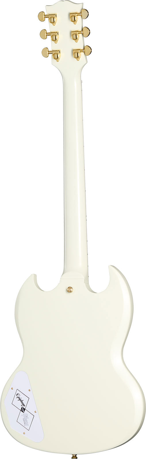 Les Paul SG Custom 1963 Maestro Vibrola Klassiek wit IBGCSO