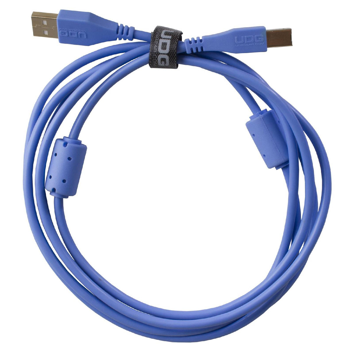 U 95002 LB - Câble USB 2.0 A-B Bleu Droit 2m