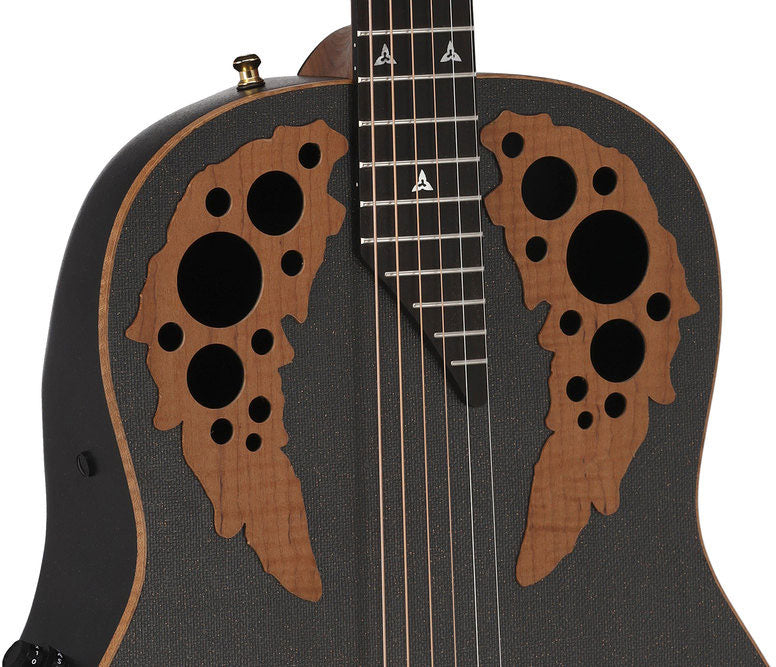 Adamas U581T-SPM Mid-Depth Non-Cutaway Black Satin Copper Metal Flake U581T-FM-G