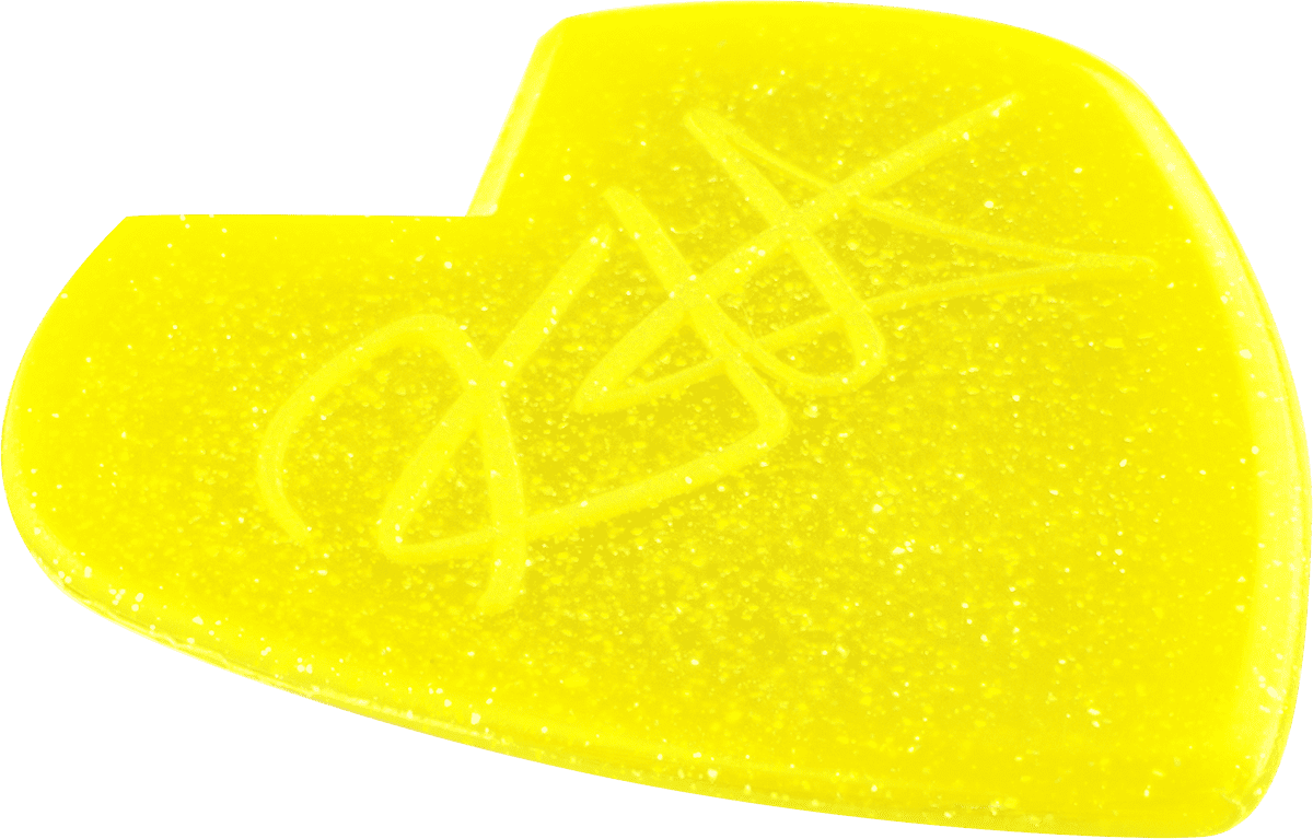 6 x 1,38mm Kirk Hammett Jazz III Yellow Glitter