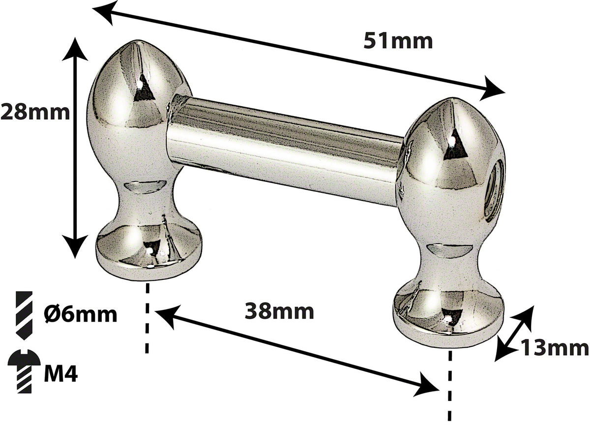 Coquille Tube Grosse Caisse - 38mm - Mono Tirant (X1)