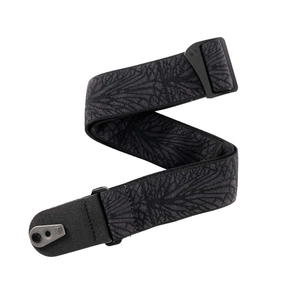 Pad Lock Geweven gitaarband Lightning Black Tubular