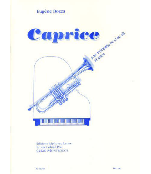 Bozza E. - Caprice - Trompette (ut Ou Sib) et Piano