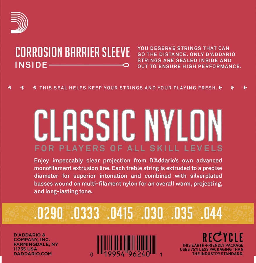 EJ27N 3/4 Student Nylon Fractional Tirant Normal