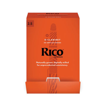 RCA0125-B50 - Anches Clarinette Sib Rico 2.5 (PACK 50)