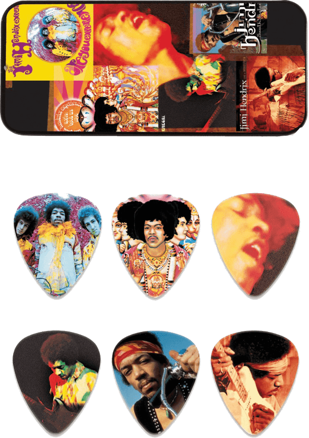 6 x Jimi Hendrix Montage Heavy Boîte
