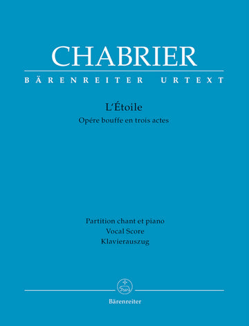Chabrier - L'etoile - Vocal Score
