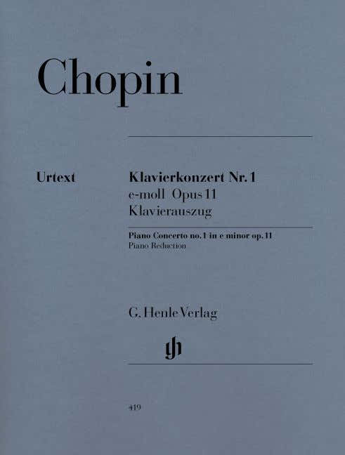 Chopin F. - Concerto For Piano And Orchestra No. 1 E Minor Op. 11