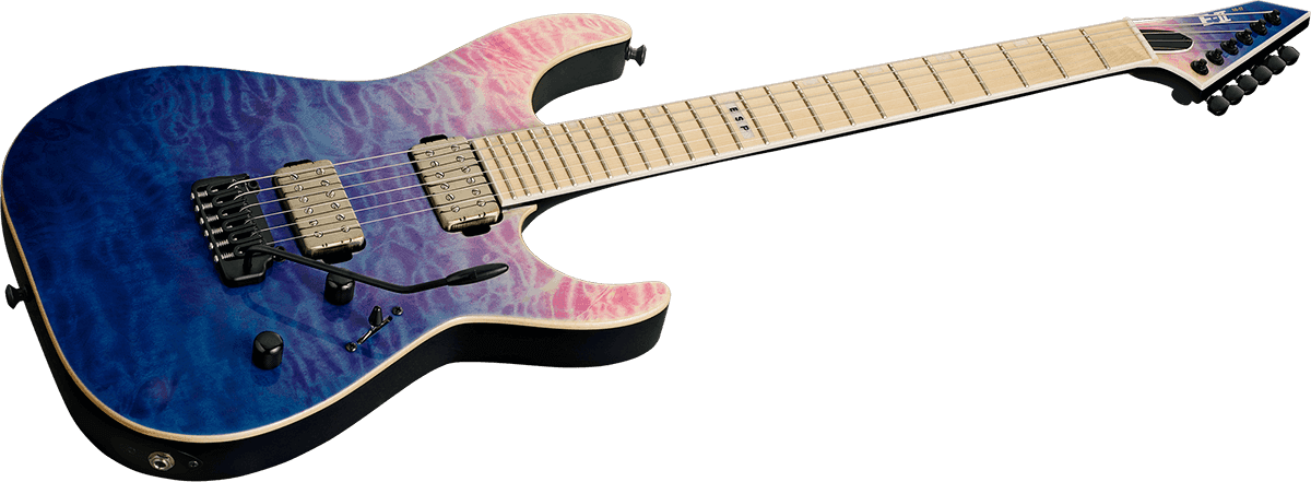 E-Ii M-Ii Hipshot Tremolo Qm Indigo Purple Fade