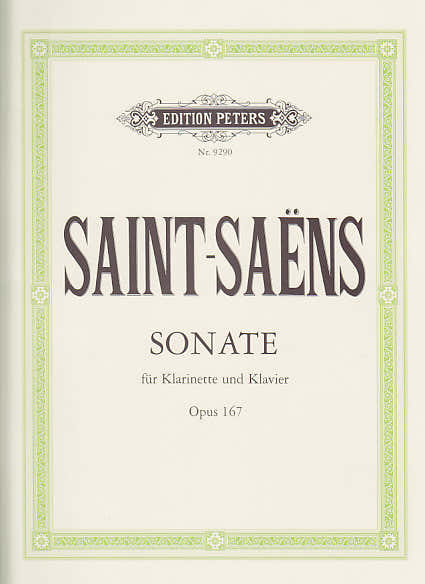 SAINT-saens - Klarinetsonate Op. 167 - Klarinet en piano