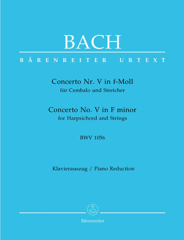 Bach J.S. - Concerto N°5 En Fa Mineur BWV 156 - Clavecin