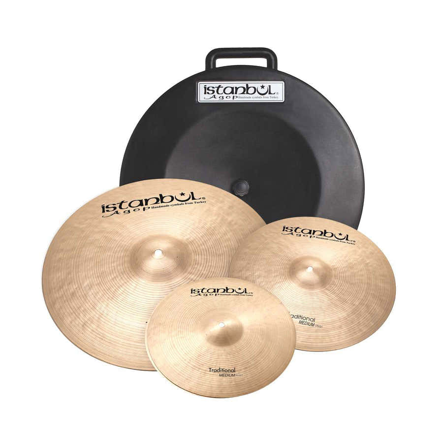 Traditional Set - Pack 3 Cymbales Serie Traditional Medium - Hh14" + Crash 16" + Ride 20" + Etui