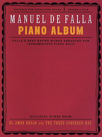 DE FALLA MANUEL - PIANO ALBUM - PIANO SOLO