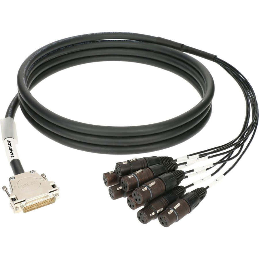 TAN08DF01.0 8-CH Loom Symetrique 1M 25P Dsub M - 8X XLR F