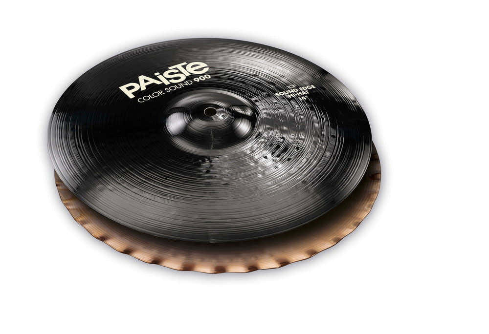 Cymbales Charleston 900 Serie Color Sound Black 14"