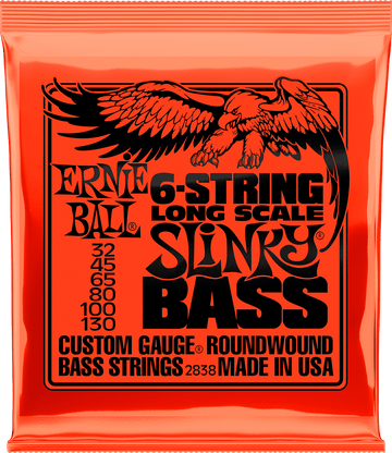 2838 Custom Gauge Roundwound Slinky Long Scale 6C 32-130