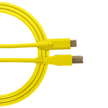 U 96001 Yl - Câble USB 2.0 C-B Jaune Droit 1.5m