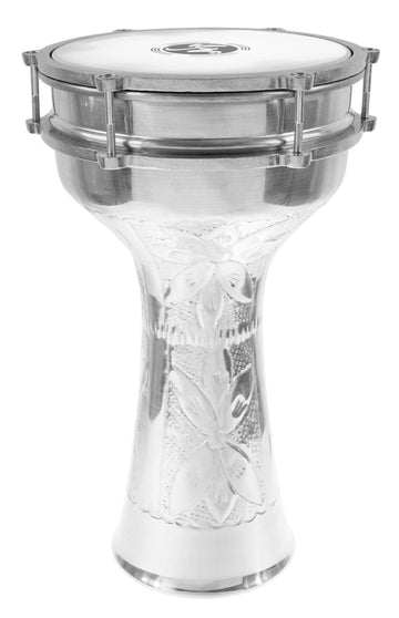 TA21EJ Darbouka Turque 41CM Grave Avec Cymbalettes