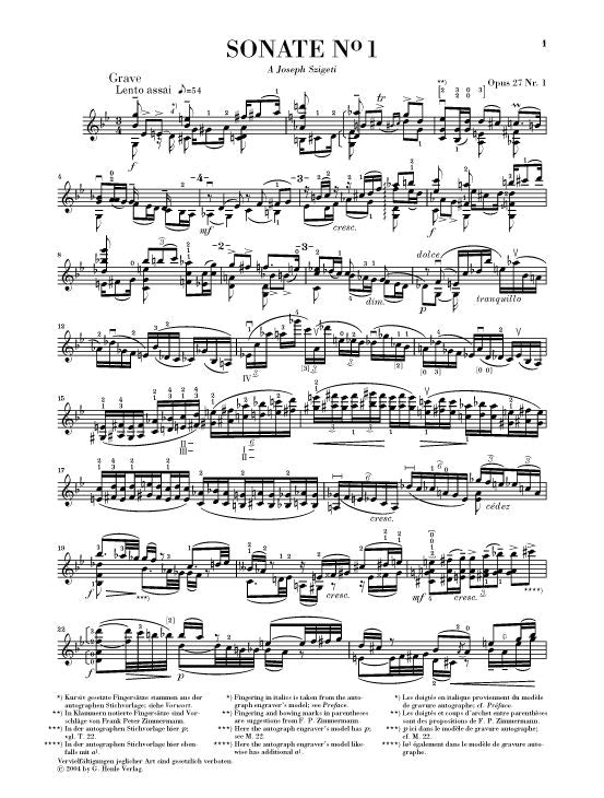 Ysaye E. - Six Sonatas For Violin Solo Op. 27