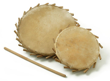 MT011 - Sakara Tambourin En Terre Cuite - Diam 24 CM