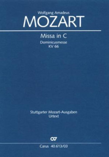Mozart W.a. - Missa C Major KV 66 - Reduction Piano