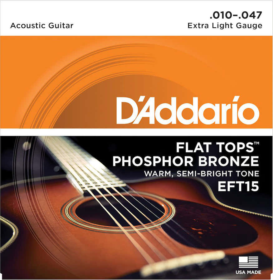 EFT15 Flat Tops Phosphor Bronze Extra Light 10-47