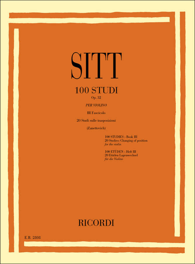100 Studi Op. 32 per Violino - Volume 3