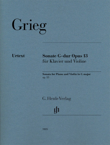 Grieg Edvard - Sonate Pour Violon En Sol Majeur Op.13 - Violon & Piano