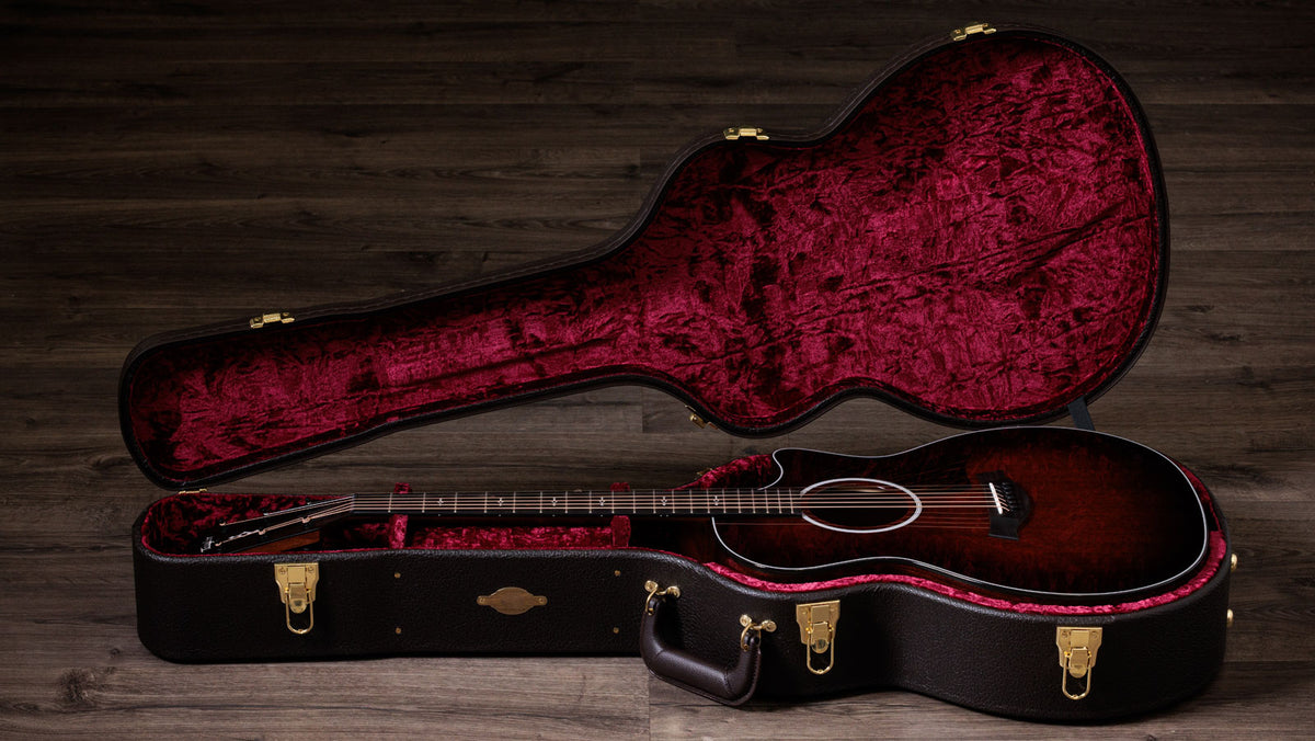 324ce Next Generation tropisch mahonie bovenblad Shaded Edgeburst Grand Auditorium