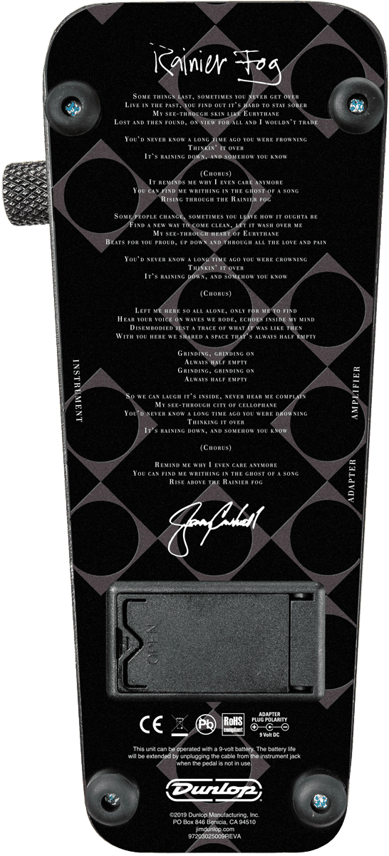 JC95B Jerry Cantrell Wah Distress Black Beperkte editie