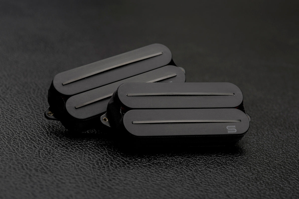 Humbucker 7 cordes Black Jupiter Rails, Signature Wes Hauch, set, noir