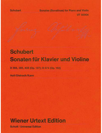 SCHUBERT - SONATAS - VIOLON ET PIANO