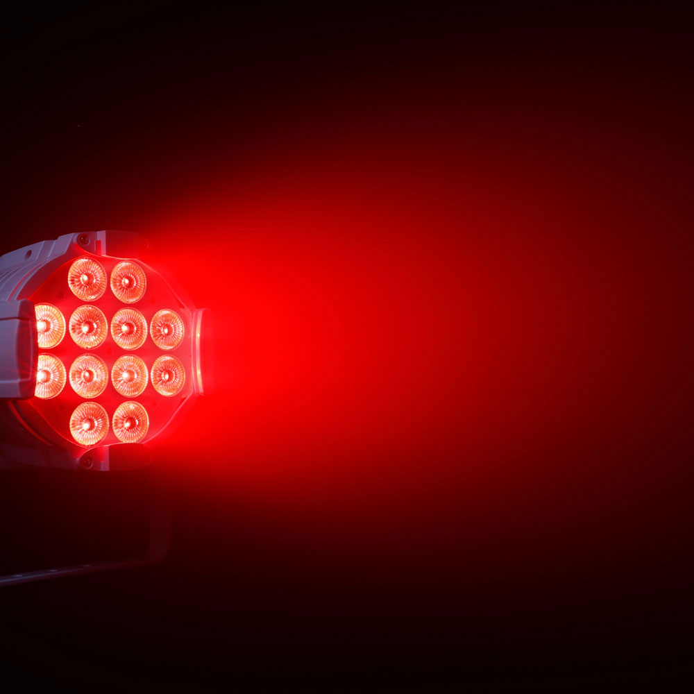 Studio PAR 64 CAN RGBWA + UV 12 W WH - PAR-projector 12 W LED RGBWA + UV 12 W Witte Behuizing
