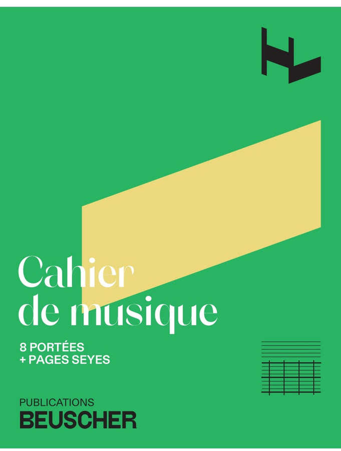 Cahier De Musique 8 Portées + Pages Seyes