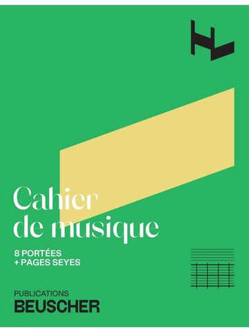 Cahier De Musique 8 Portées + Pages Seyes