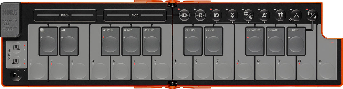 NanoKey Fold Lava Orange
