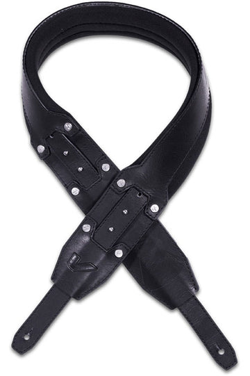 Recoil David Ellefson Signature - Courroie 9 cm néoprène et cuir vegan - Black