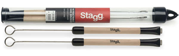 Stagg SBRU20-wm - Balais Telescopiques Manche Bois