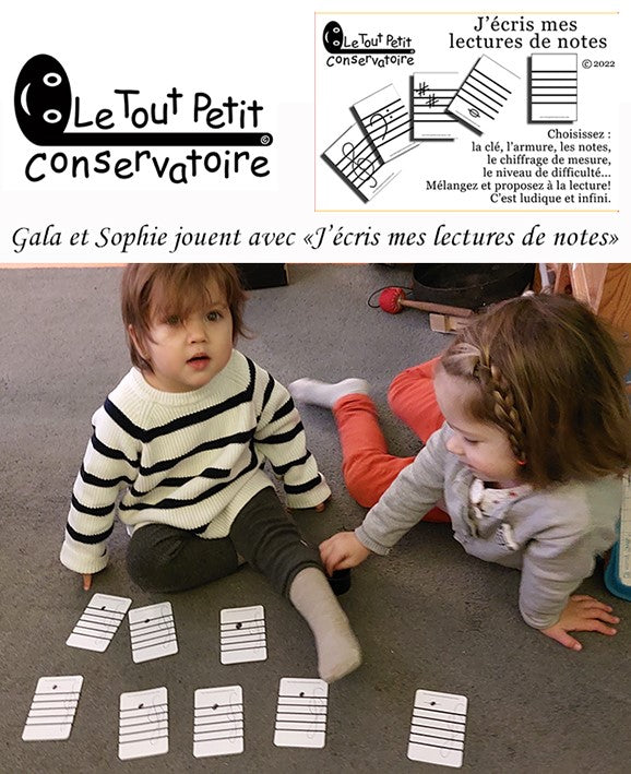 Le Tout Petit Conservatoire J'Écris Mes Lectures De Notes